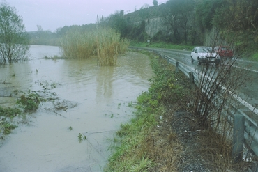 Crescuda del riu Ter a Girona