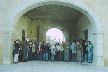 Manifestació d'estudiants al rectorat de la UdG