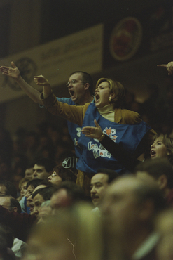  Partit de bàsquet entre el Valvi Girona i l'Ourense a Fontajau 