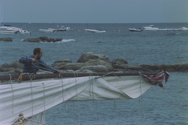  V Trobada de barques aparellades amb vela llatina a Calella