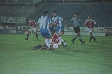 Partit de futbol entre el Figueres i el Nàstic