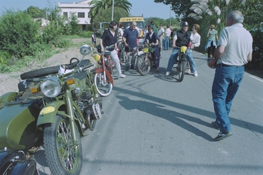 Motocicletes a la XIV Trobada d'estiu de motos antigues a Banyoles