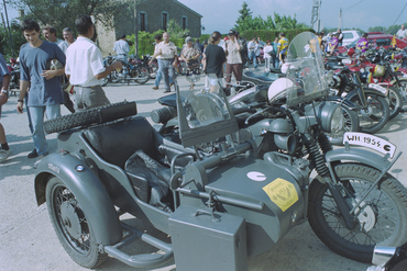 Motocicletes a la XIV Trobada d'estiu de motos antigues a Banyoles