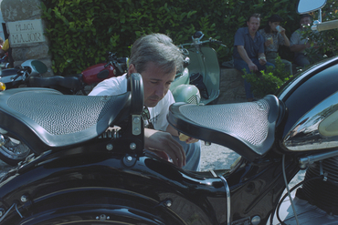 Motocicletes a la XIV Trobada d'estiu de motos antigues a Banyoles