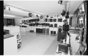 Botiga d'aparells de televisió i música