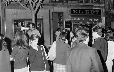 Acte del Partit Socialista de Catalunya amb la presència d'Ernest Lluch a Anglès