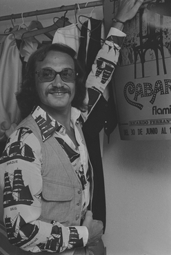 Actrius i actors de l'espectacle Cabaret al New Flamingo de Platja d'Aro 