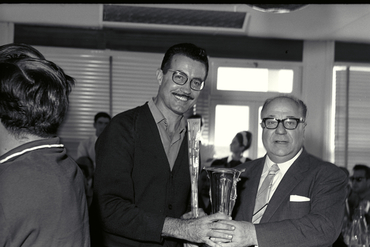 Acte de lliurament de premis d'un concurs de pesca