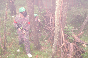 "Paintball", jocs de guerra, a Sant Hilari Sacalm