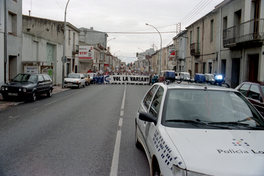 Manifestació per la construcció de la variant de Cassà de la Selva