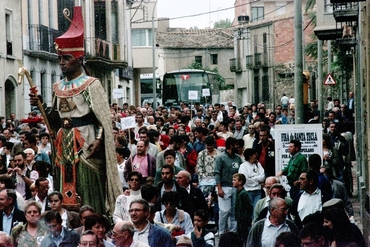 Manifestació per la construcció de la variant de Cassà de la Selva