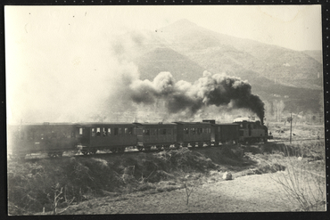 Últim viatge del carrilet d'Olot entre Anglès i la Cellera de Ter