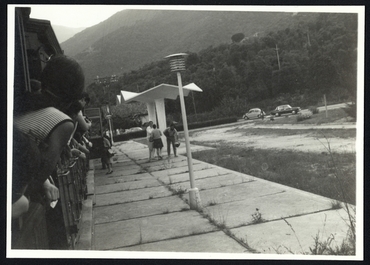 Últim viatge del carrilet d'Olot a l'estació d'Amer