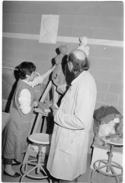 Taller d'escultura del Centre Cultural La Mercè de Girona