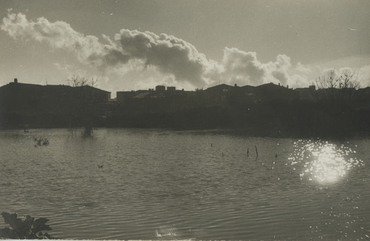 Inundació de Banyoles a causa del desbordament de l'estany
