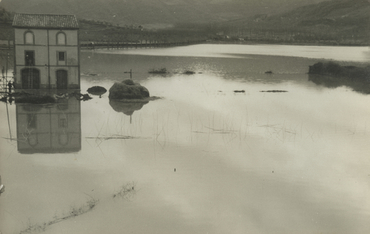Inundació de Banyoles a causa del desbordament de l'estany