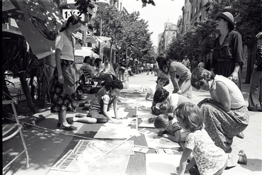 "Happening" a la Rambla de Girona