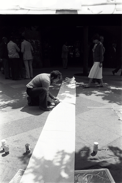 "Happening" a la Rambla de Girona