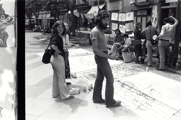 "Happening" a la Rambla de Girona