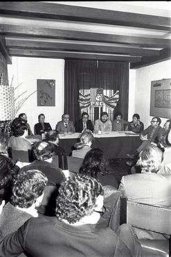 Acte del PSC al cafè l'Arcada de Girona