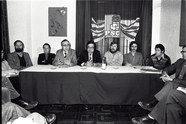 Acte del PSC al cafè l'Arcada de Girona