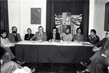 Acte del PSC al cafè l'Arcada de Girona