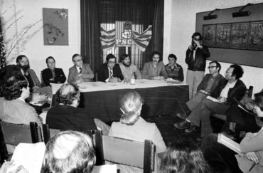 Acte del PSC al cafè l'Arcada de Girona