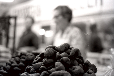 Bunyols en una xurreria ambulant a les fires de Sant Narcís 