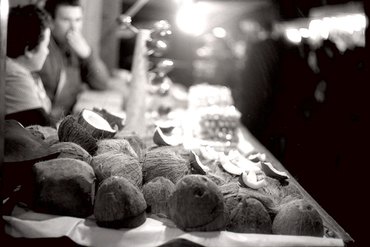 Parada de venta de cocos de les Fires de Sant Narcís 