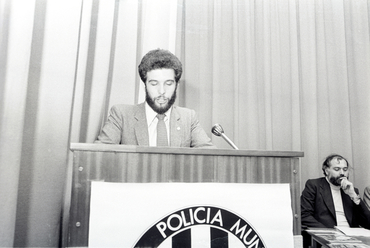 Acte a l'escola de la Policia Municipal de Girona