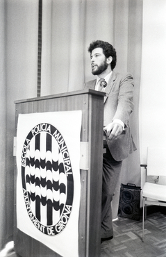 Acte a l'escola de la Policia Municipal de Girona