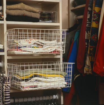 Interior d'un armari de roba