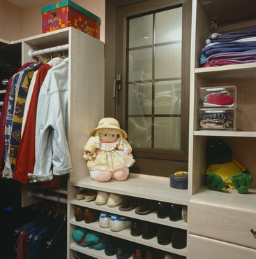 Interior d'un armari de roba