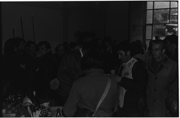 Retrat d'un grup al dinar del pelegrí de Tossa de Mar