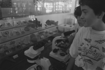 Alumnes fent activitats de l'Escola del Mar de Calella