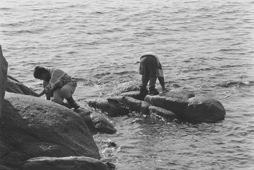 Alumnes fent activitats de l'Escola del Mar de Calella