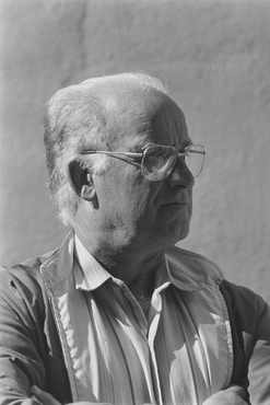 Alcalde de Brunyola davant del castell