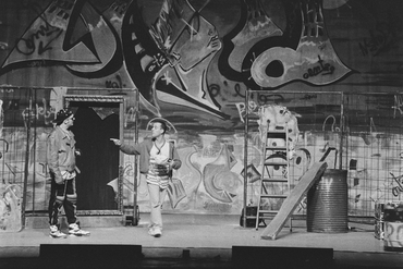 Actuació de la companyia Teatrarte al teatre Jardi de Figueres