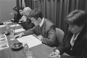 Acte de Joan Rigol, president d'UDC, a Girona