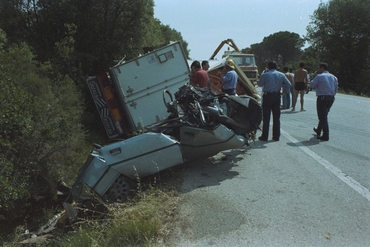 Accident de trànsit múltiple a la cruïlla de Les Mallorquines